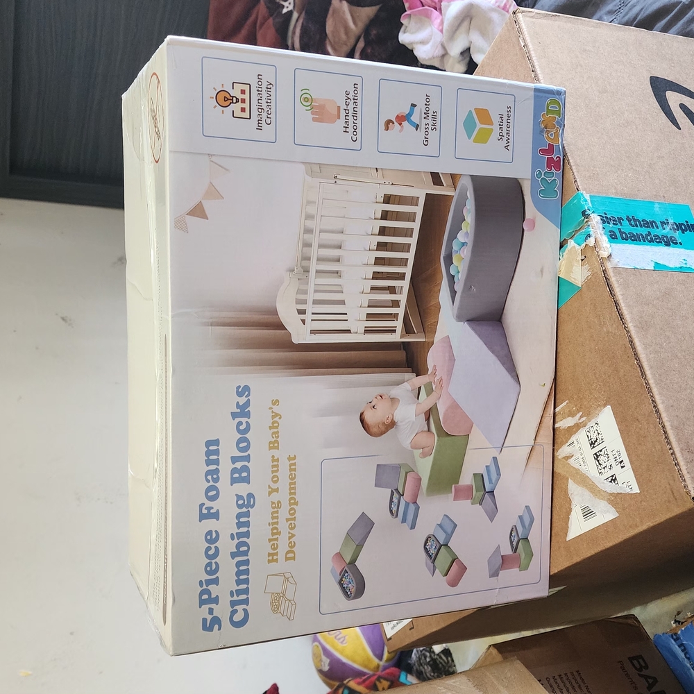 Amazon White Building Blocks Set for Creative Play